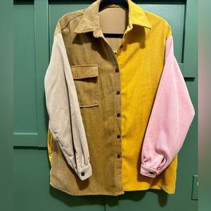 Corduroy button up shirt size medium